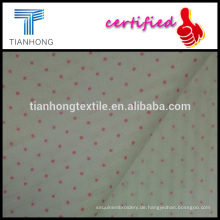 rosa oder lila Punkt gedruckt auf Jacquard-Stil Baumwolle 40 * 40 qualitativ hochwertige gewebte Stoff für Shirtkleid